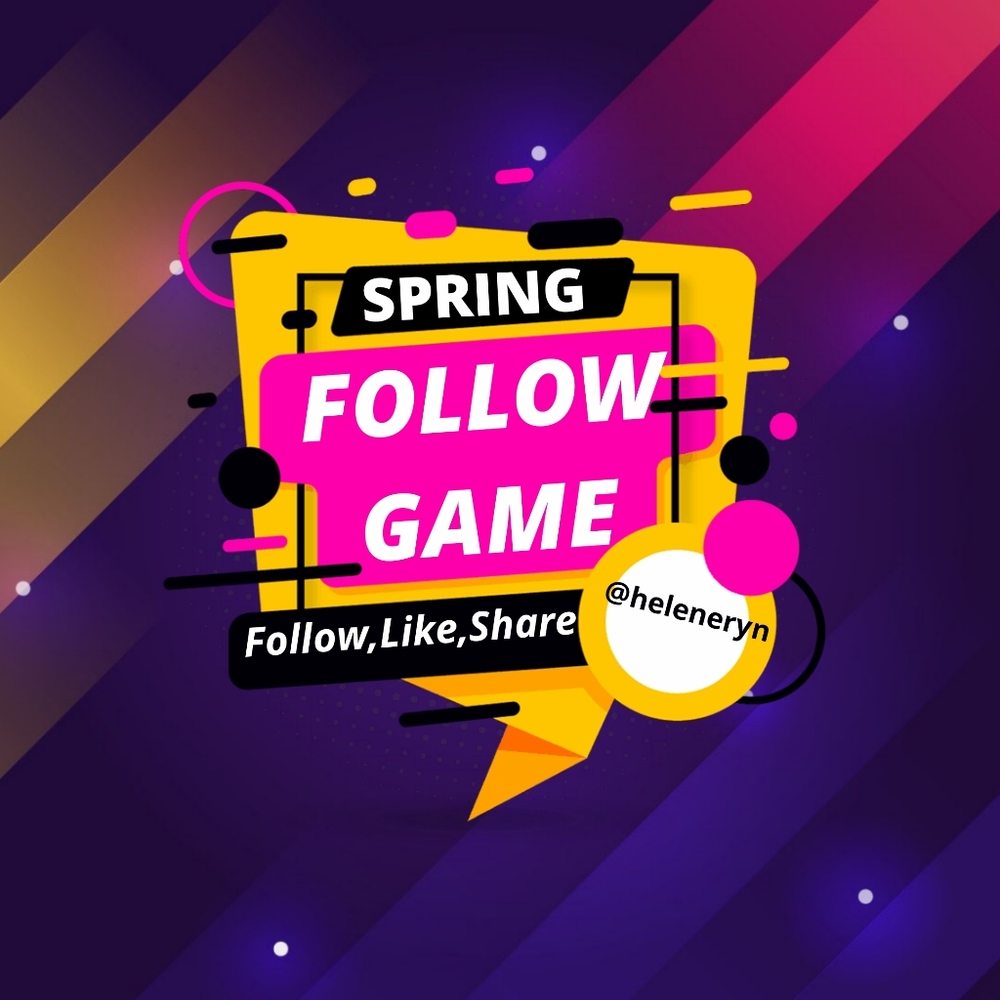 Share for New Blues- Spring Follow Game